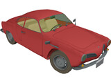 Volkswagen Karmann Ghia (1968) 3D Model