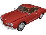Volkswagen Karmann Ghia (1974) 3D Model preview