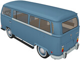 Volkswagen Kombi (1970) 3D Model