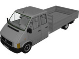 Volkswagen LT Truck Double Cab 3D Model preview
