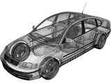 Volkswagen Passat B5 Sedan (1997) 3D Model