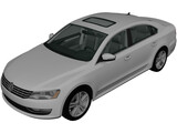Volkswagen Passat B7 (2011) 3D Model preview
