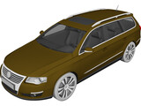 Volkswagen Passat Variant (2006) 3D Model preview