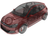 Volkswagen Polo GTi (2011) 3D Model