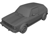 Volkswagen Rabbit Mk1 3D Model preview