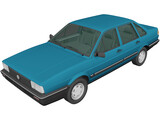 Volkswagen Santana (1985) 3D Model preview