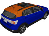 Volkswagen T-Cross (2019) 3D Model preview