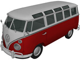 Volkswagen Transporter T1 (1950) 3D Model preview