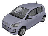 Volkswagen UP (2016) 3D Model preview