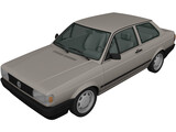 Volkswagen Voyage (1992) 3D Model preview