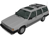 Volvo 740 GL (1985) 3D Model preview