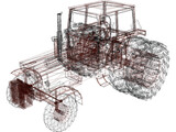 Volvo BM 800 Series Tractor 3D Model