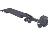 Volvo Lowbed Truck 3D Model