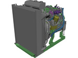 Volvo TAD570VE Engine 3D Model preview