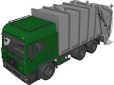 Volvo TH5 Garbage Truck 3D Model preview