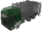 Volvo TH5 Garbage Truck 3D Model
