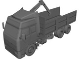 Volvo Truck 6X4 Crane 3D Model preview