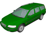 Volvo V70 (2001) 3D Model preview