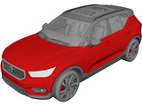Volvo XC40 (2020) 3D Model preview