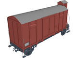 Wagon with Cabin 3D Model preview