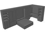 Wall Bed System 3D Model