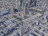 Warsaw City, Poland (2022) 3D Model preview