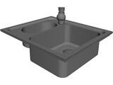 Wash Basin 3D Model preview
