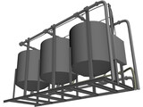 Water Filter Tanks 3D Model
