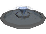 Water Fountain 3D Model preview