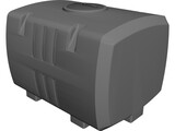 Water Tank Square 100 Gallon 3D Model preview