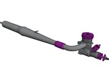 Weston 50V1 RC Airplane Engine 3D Model preview