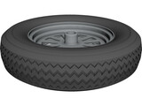 Wheel 12 inch Car 3D Model preview