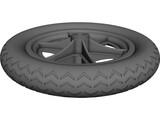 Wheel 12 Inch 3D Model preview