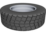 Wheel 225/75 R16 3D Model preview