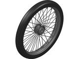 Wheel Front 20 spoke 21 inch 3D Model