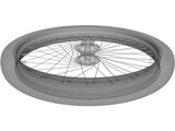 Wheel Front 20 spoke 21 inch 3D Model