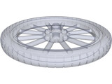 Wheel Rear Ford T 3D Model