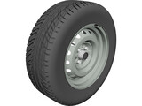 Wheel VAZ 2106 3D Model preview