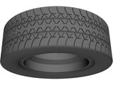 Wheel with Tyre 3D Model