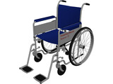 Wheelchair 3D Model preview