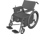 Wheelchair 3D Model preview