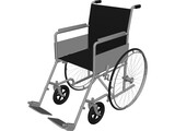 Wheelchair 3D Model preview