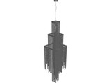 White Chandelier 3D Model preview