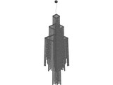 White Chandelier 3D Model