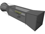 Wind Tunnel 3D Model