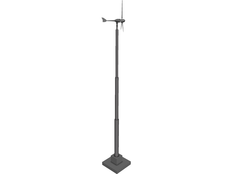 Wind Turbine 16 kW 3D Model