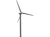 Wind Turbine 3D Model preview