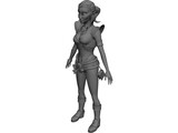 Witch Girl 3D Model preview