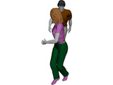 Woman and Man 3D Model preview