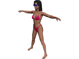 Woman Bikini 3D Model preview